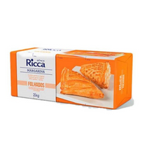 MARGARINA RICCA FOLHADA BLOCO - 2KG - COD: 723<br>