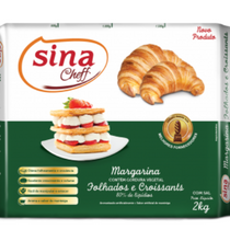 MARGARINA FOLHADA PLACA - 2KG - COD: 4298<br>